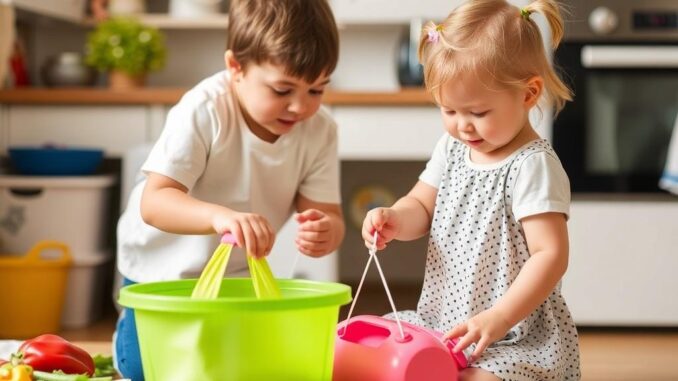Домашние обязанности для детей: с какого возраста и как их внедрять без войны за чистоту